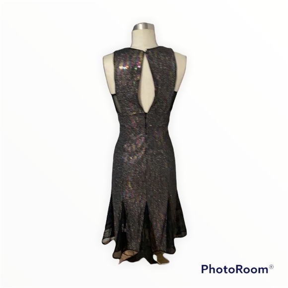 NWT X NBD Cheryl Temples Rainbow Bright Sequin Midi Dress Cutout Size XS - Picture 6 of 7